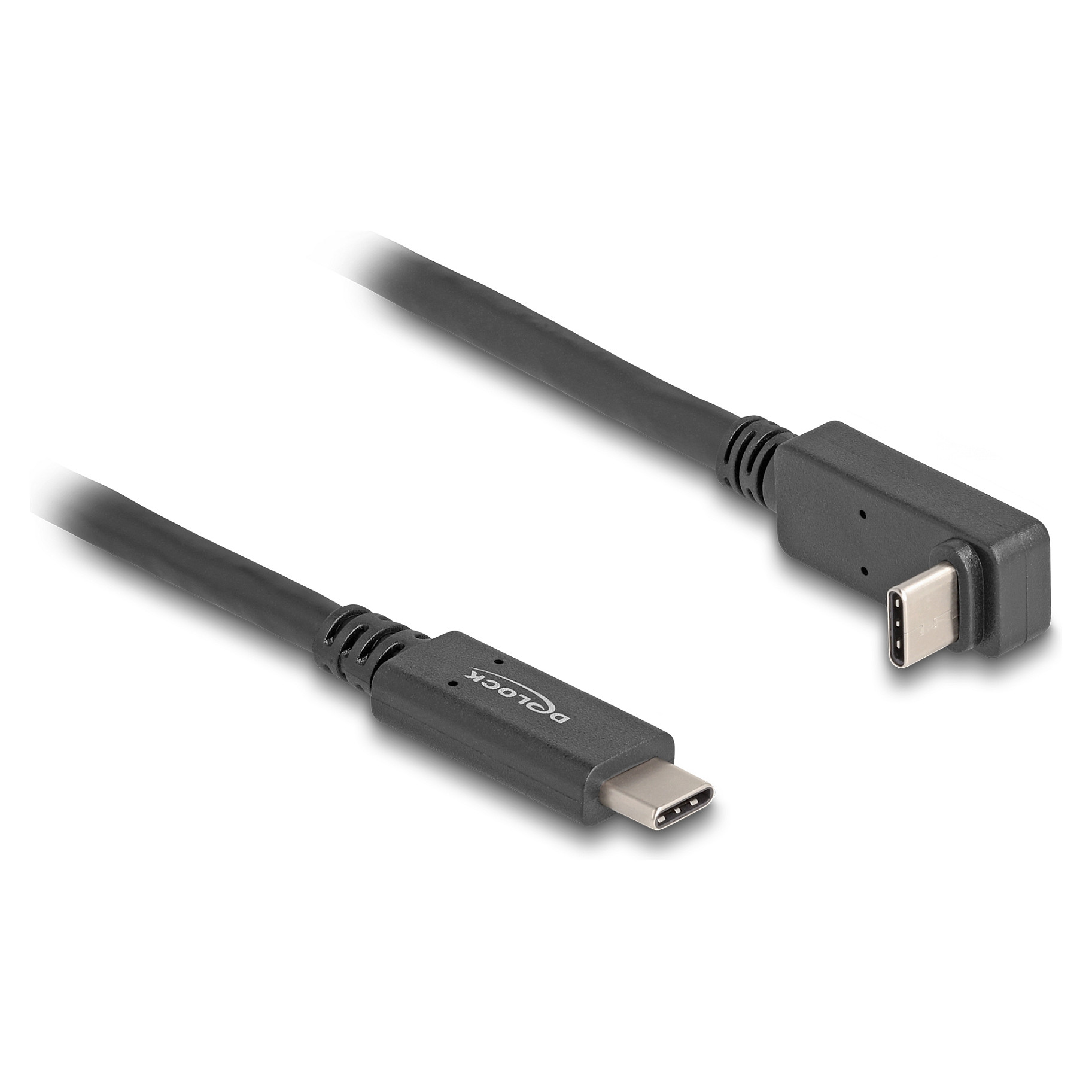 USB-C kabel DELOCK 80034 (10 Gbps, 1m, kutni, 4K, PD 60W)