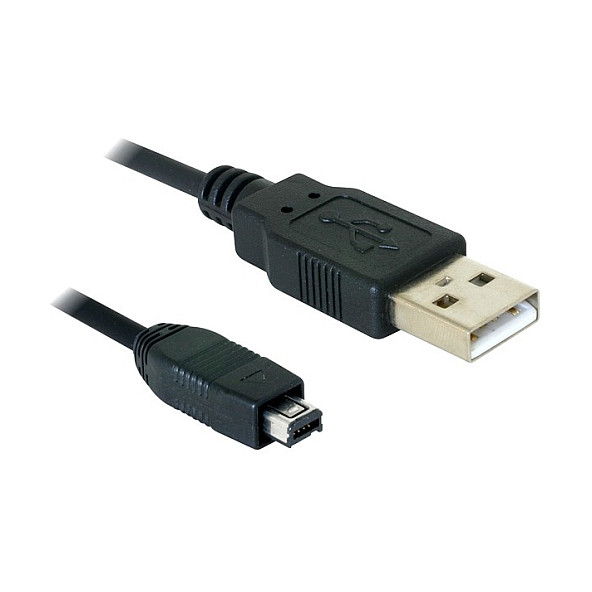 USB kabel DELOCK 82208 (USB-A na Mini USB-B 4-pin Hirose, 1.5m)-0