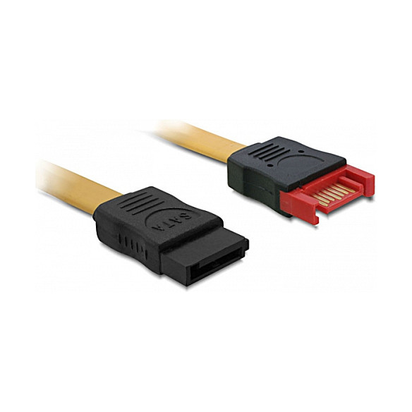 SATA produžni kabel DELOCK 82666 (SATA 3 Gb/s, 100 cm, žuti)