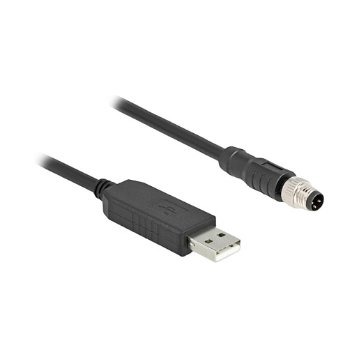 USB na RS-232 M8 kabel DELOCK 64258 (FTDI čipset, 3-pin, A-kodiran, 1.8 m)