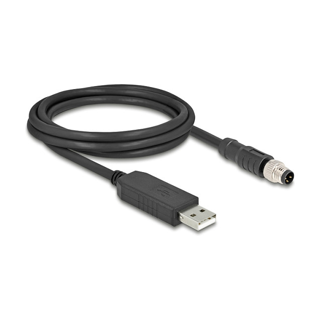 USB na RS-232 M8 kabel DELOCK 64258 (FTDI čipset, 3-pin, A-kodiran, 1.8 m)-1