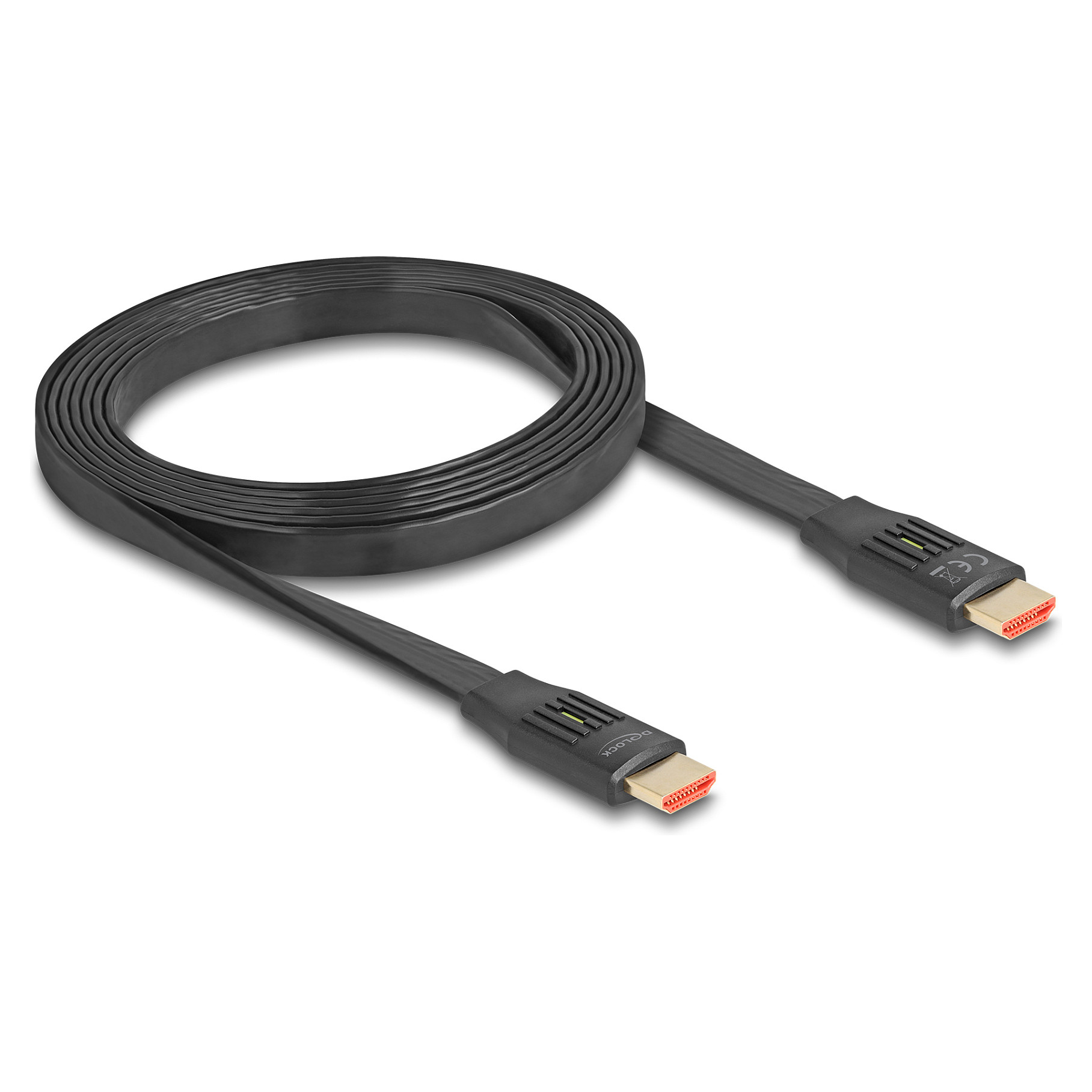 HDMI kabel DELOCK High Speed Flat 81002 (2m, 8K 60Hz, 48 Gbps, Ethernet)-0