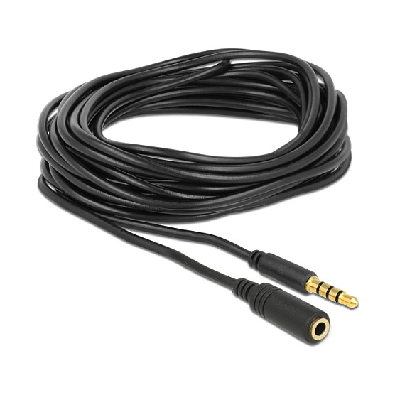Audio produžni kabel DELOCK 3.5mm 4-pinski (M/Ž), 5m, CTIA-1