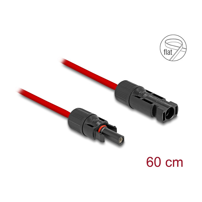DELOCK DL4 solarni plosnati kabel 60cm (muški na ženski, 10 AWG, IP68)-1