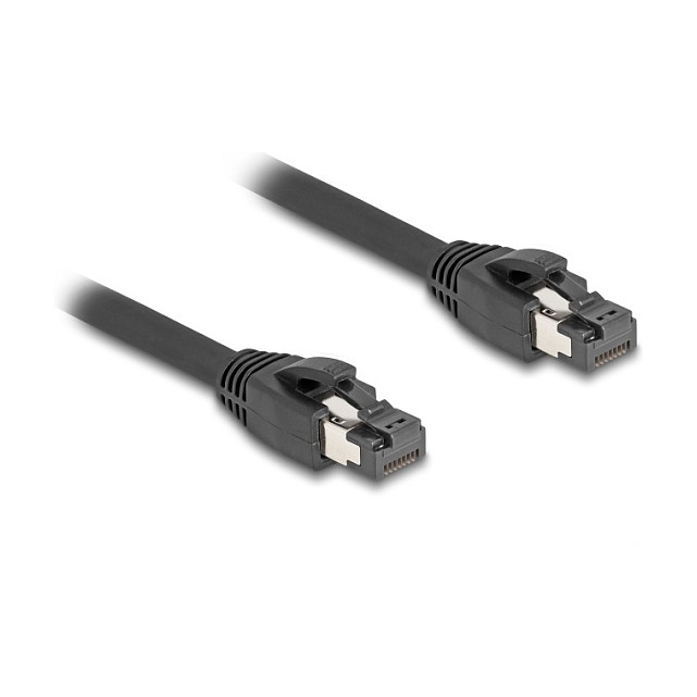 Mrežni kabel DELOCK Cat.8.1 S/FTP (0.5m, 40 Gbps, RJ45) crni-1