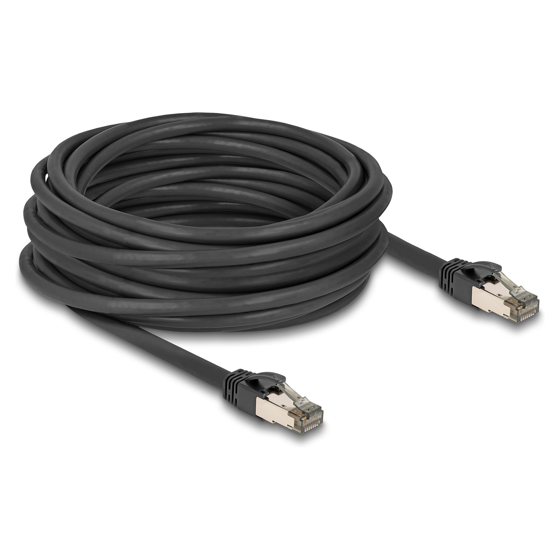Mrežni kabel DELOCK Cat.6A U/FTP 10m crni (ultra fleksibilan, metalni oklop)-1
