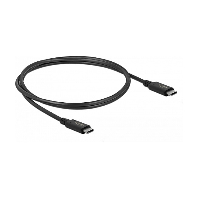 USB-C kabel DELOCK USB4 86979 (40 Gbps, 240W PD 3.1, 8K, 0.8m, koaksijalni)