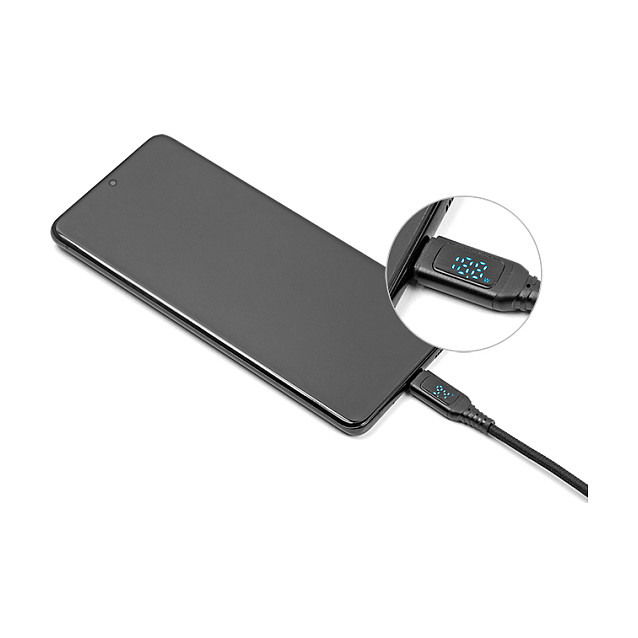 USB kabel DELOCK 88137 (USB-C na USB-C/A, PD 3.1 140W, LED zaslon, 1.2m)-4