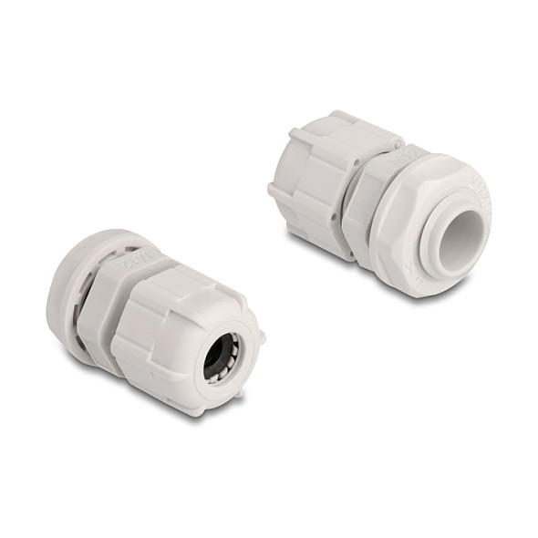 Uvodnica za kabel DELOCK M12 (IP68, za kabele 3-6.5 mm, 10 komada) siva