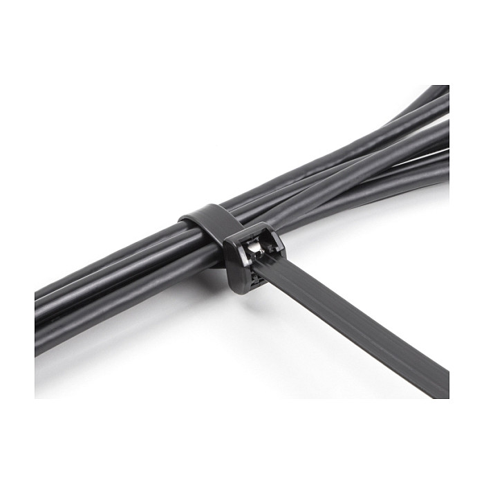Vezice za kablove DELOCK s metalnim jezičkom (406 x 12.7 mm, 10 kom) crne-2