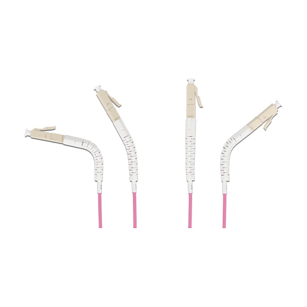 Optički kabel DELOCK LC Duplex na LC Duplex (Multimode OM4, 5 m, podesivi kut konektora)-2