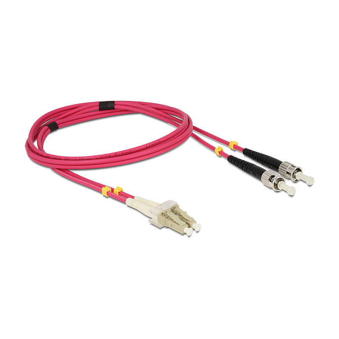Optički kabel DELOCK 84686 (LC/UPC > ST/UPC Duplex, Multimode OM4, 2 m)-1