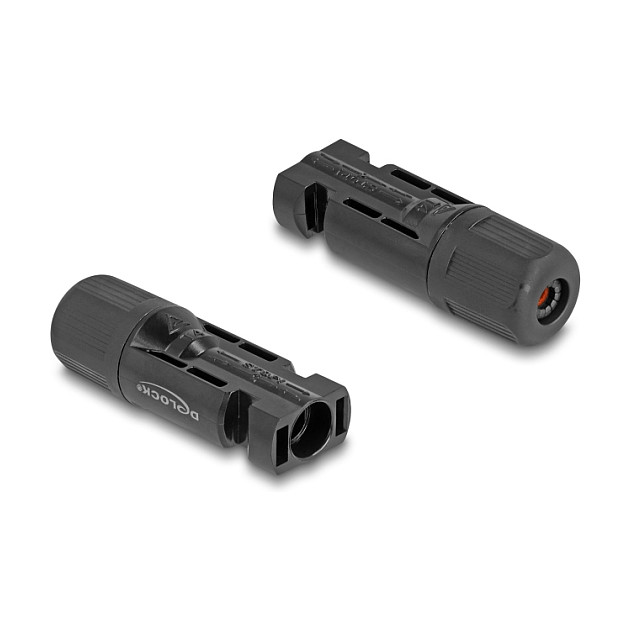 Solarni konektor DELOCK DL4 (MC4 kompatibilan) set muški + ženski (IP67, 1000V, 30A)-1