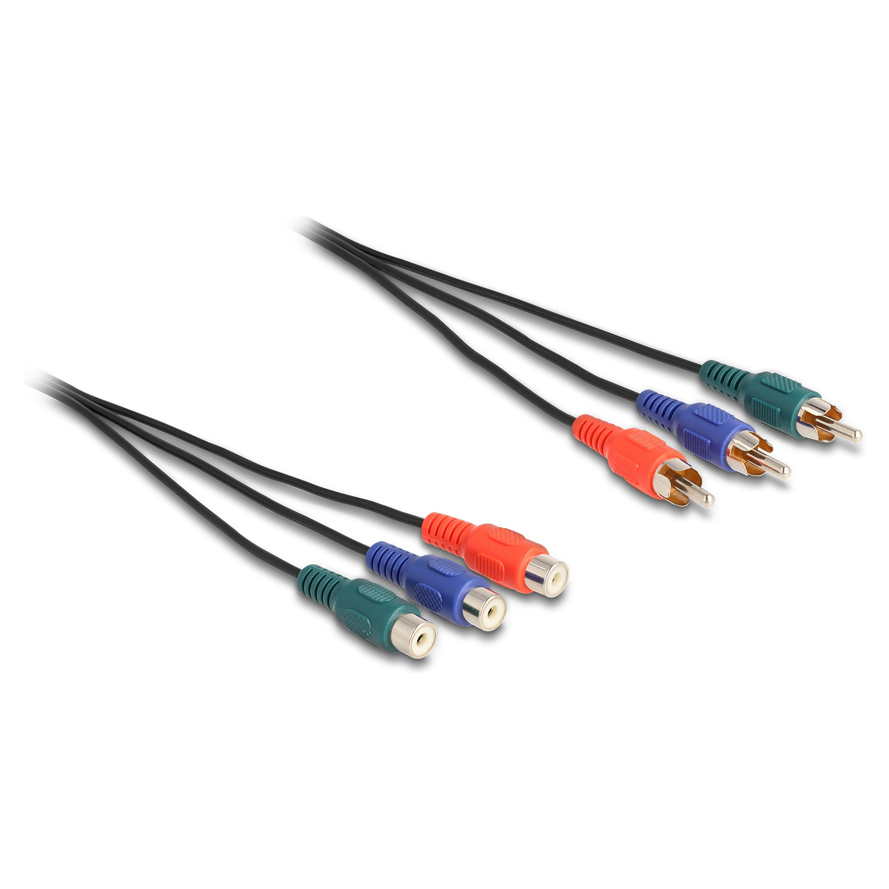 Delock Komponentni video produžni kabel 3x RCA (M) na 3x RCA (Ž) 1m (85390)