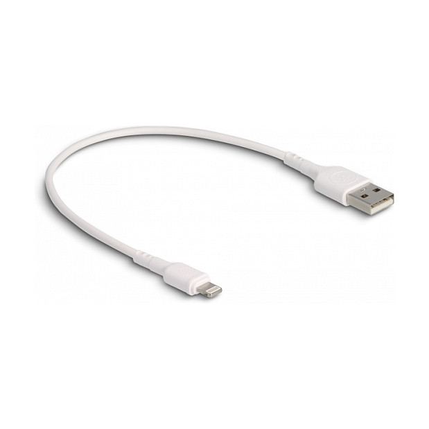USB kabel DELOCK 87866 (USB-A na Lightning, 30 cm, MFi certificiran) bijeli-0