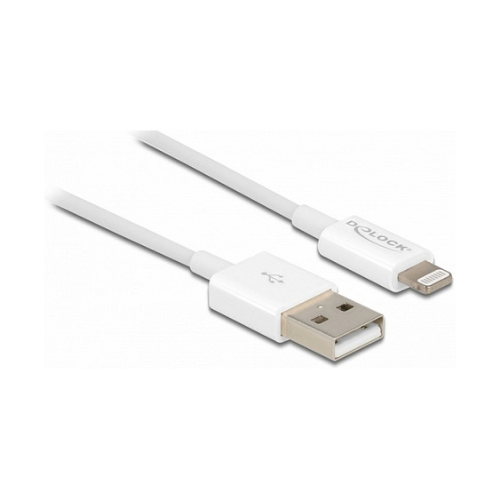 USB kabel DELOCK 83000 (USB-A na Lightning, 1 m, bijeli)-0