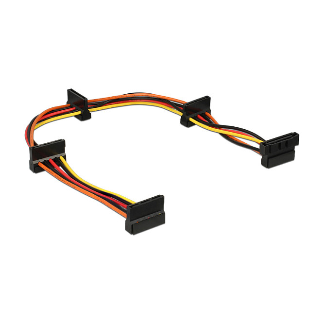 SATA kabel za napajanje DELOCK 60141 (15-pinski muški > 4x 15-pinski ženski, 40 cm)