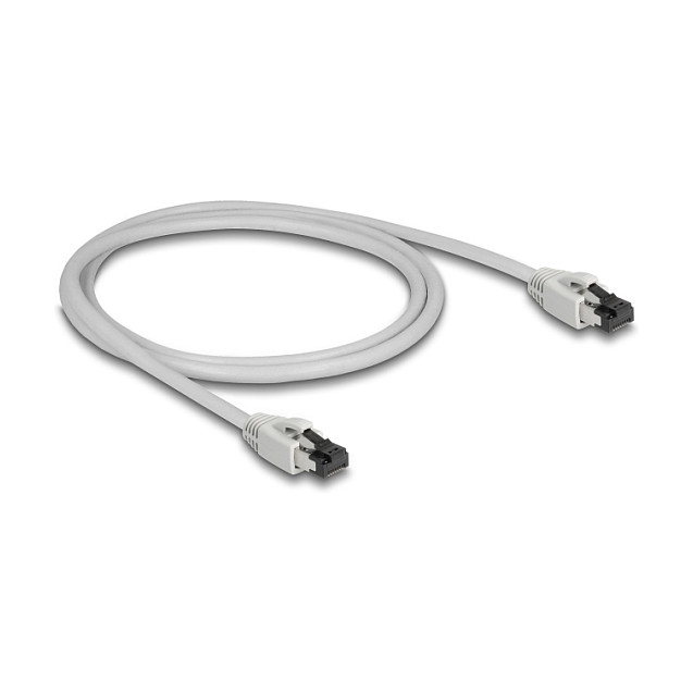 Mrežni kabel DELOCK Cat.8.1 S/FTP (1m, 40 Gbps, sivi)-1
