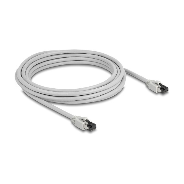 Mrežni kabel DELOCK Cat.8.1 S/FTP (5m, 40 Gbps, sivi)-1