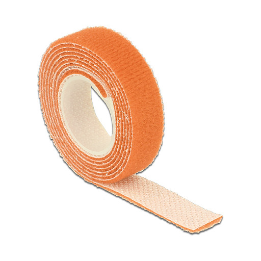 Čičak traka na roli DELOCK 18741 (1 m x 13 mm, narančasta)