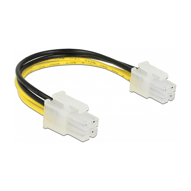 Kabel za napajanje DELOCK P4 muški > P4 muški 15 cm (85450)