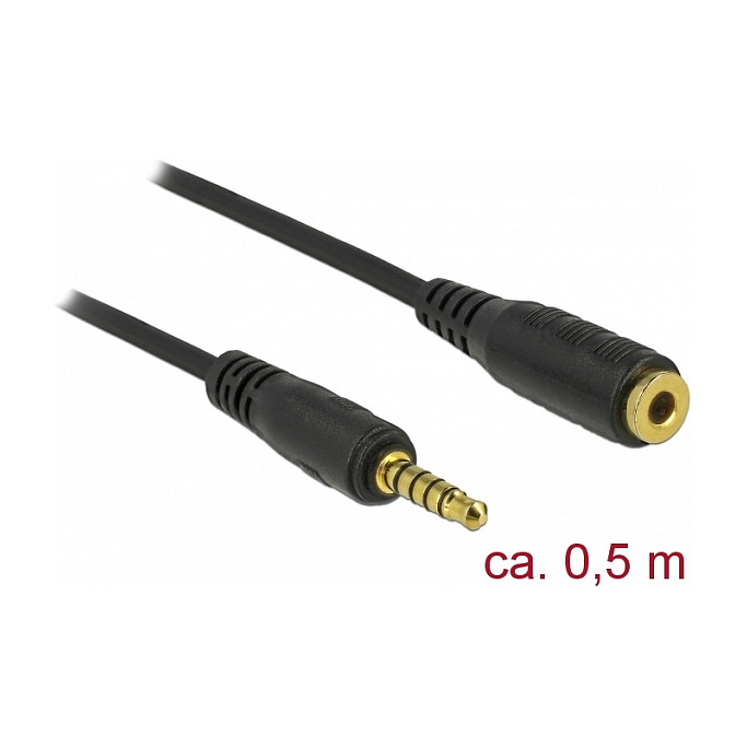 Audio produžni kabel DELOCK 3.5mm 5-pinski (M/Ž), 0.5m