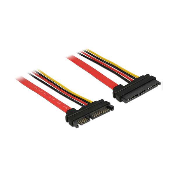 SATA produžni kabel DELOCK 22-pinski (M) na 22-pinski (Ž), 10 cm, 6 Gb/s-0