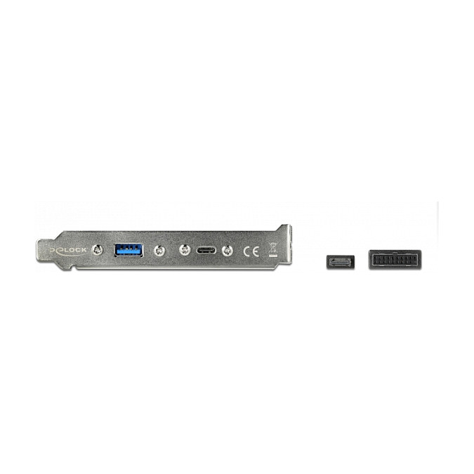 USB Slot Bracket DELOCK 89934 (1x USB-C + 1x USB-A, 10 Gbps)