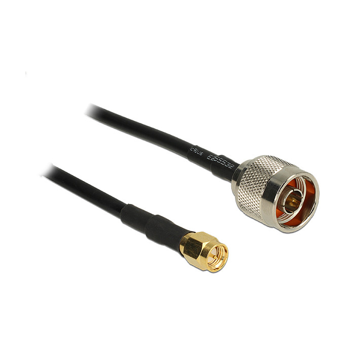 Delock Antenski Kabel N (muški) na SMA (muški) 15m (CFD200, 50 Ohm, Low Loss)-0