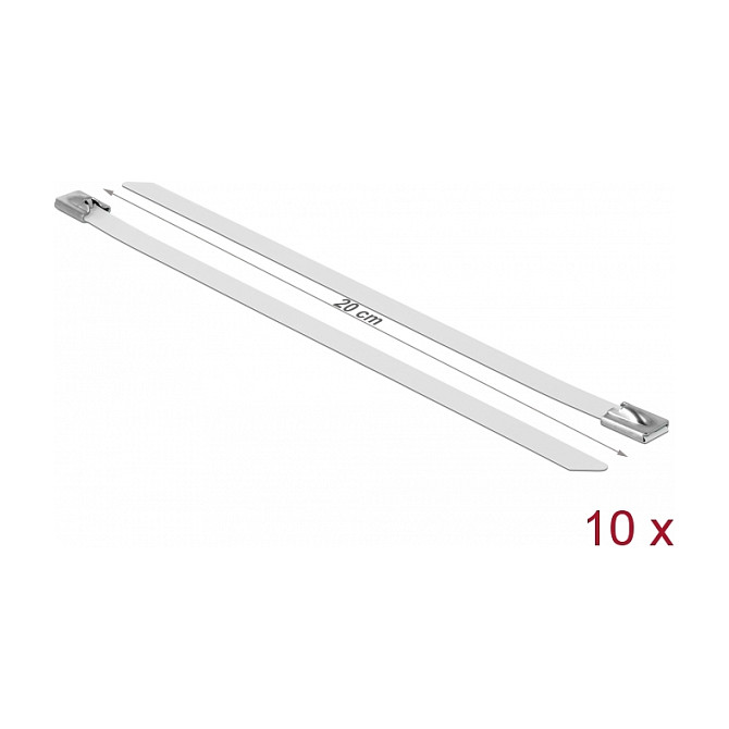 DELOCK Inox vezice 200 x 7.9 mm (10 kom, 80 kg) 18821