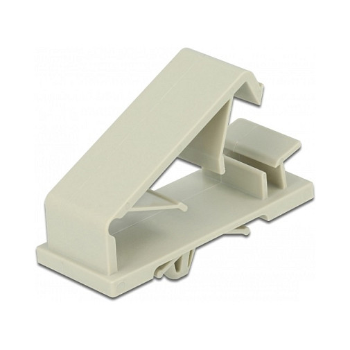 Držač kabela DELOCK 60186 s tiplom (za kabele do 9.4 mm, sivi, 10 komada)-0