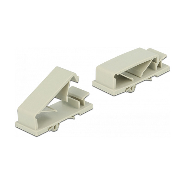 Držač kabela DELOCK 60186 s tiplom (za kabele do 9.4 mm, sivi, 10 komada)-1