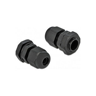 Uvodnica za kabel DELOCK PG7 (IP68, 3.0-6.5 mm, 10 komada) crna-1
