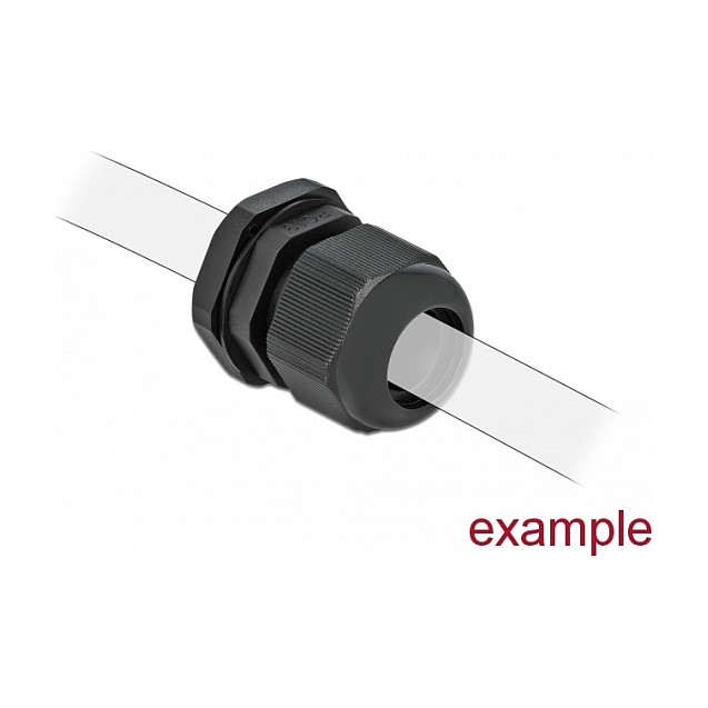 Uvodnica za kabel DELOCK PG135 (IP68, za kabel 6-12 mm, 10 komada) crna-3