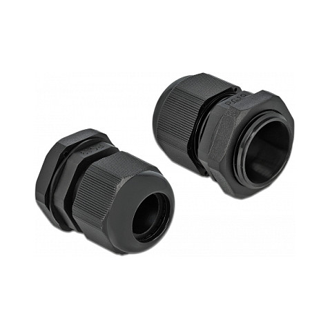 Uvodnica za kabel DELOCK PG19 (10 komada, crna, IP68)-1