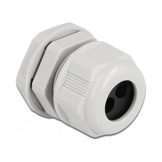 Uvodnica za kabel DELOCK PG16 (2 ulaza, IP68, siva, 2 kom)-0