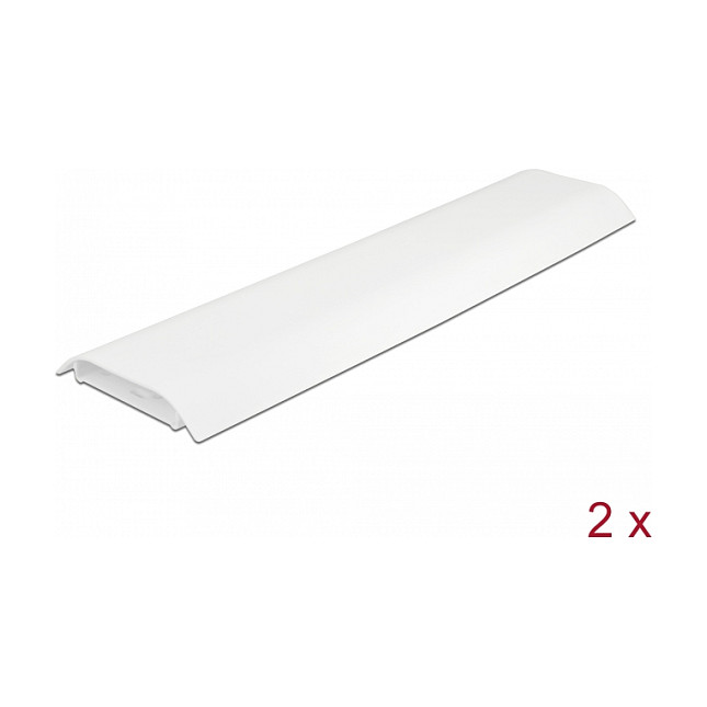 Kanalica za kabele DELOCK 20886, samoljepljiva, 300x85x10mm, 2 kom, bijela