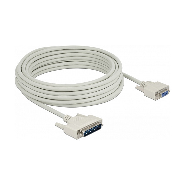 Serijski kabel DELOCK 86877 (D-Sub 25 muški na D-Sub 9 ženski, 10 m)