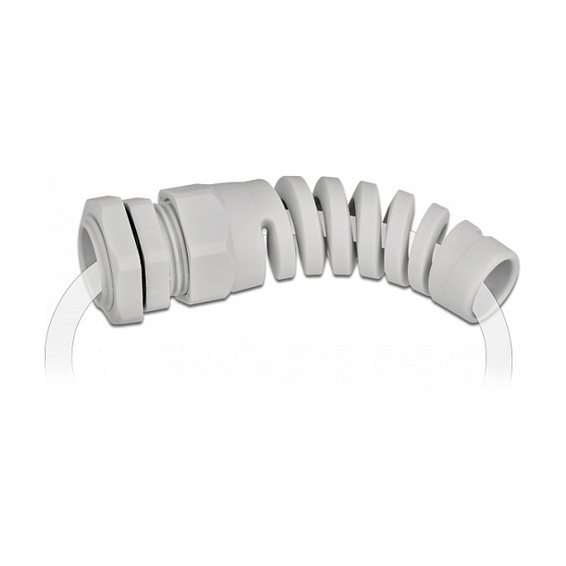 Uvodnica za kabel DELOCK PG11 (IP68, rasterećenje zatezanja, 5-10 mm, siva)-3