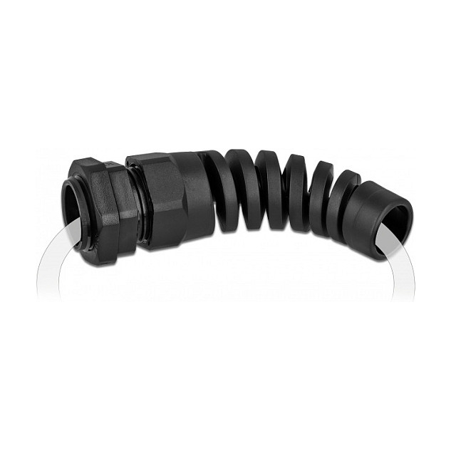 Uvodnica za kabel DELOCK PG16 (s rasterećenjem vučne sile, IP68, 10-14 mm, crna)-3