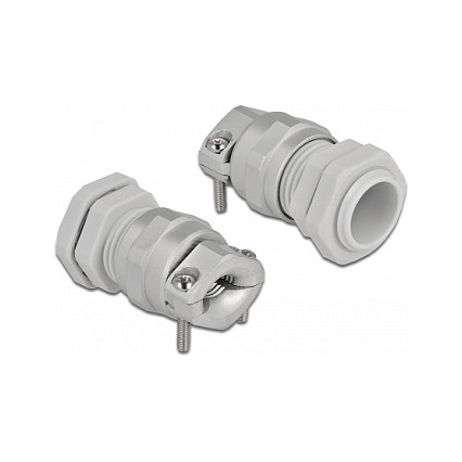Kabelska uvodnica DELOCK PG11 (IP68, zaštita od savijanja, 5-10 mm) siva-1