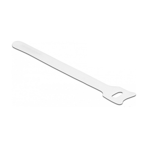 Vezice za kabele DELOCK čičak trake 150 x 12 mm (10 komada, bijele)-0
