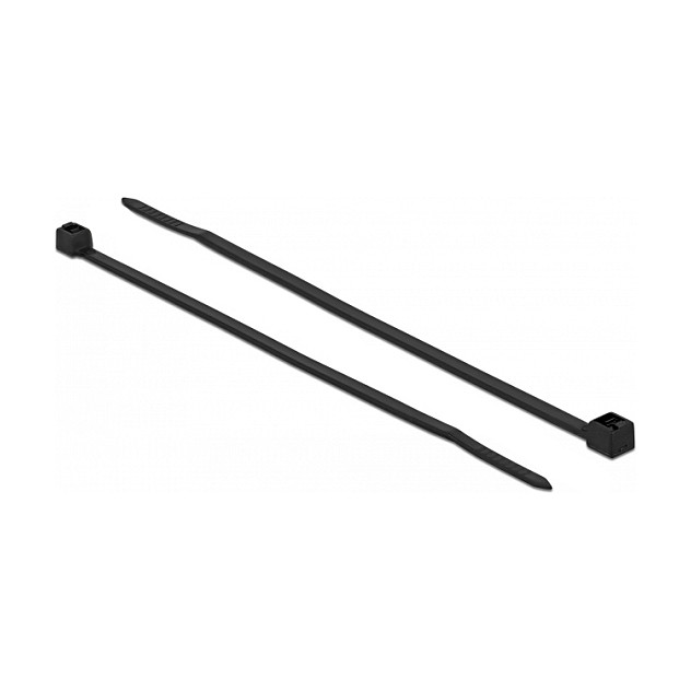 Vezice za kabele DELOCK (100 x 2.5 mm, otporne na toplinu, crne, 100 kom)-2