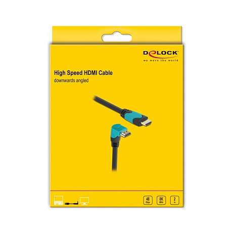 HDMI kabel DELOCK 86992 (8K 60Hz, 48 Gbps, 90° kutni konektor, 2 m)-2