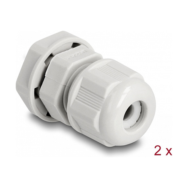 Uvodnica za kabel DELOCK EX M12 (IP68, 2 komada, siva)-0