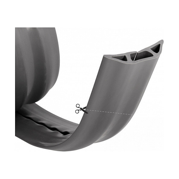Fleksibilna kanalica za kablove DELOCK PVC 70 x 13 mm (1.5 m, siva, samoljepljiva)-2