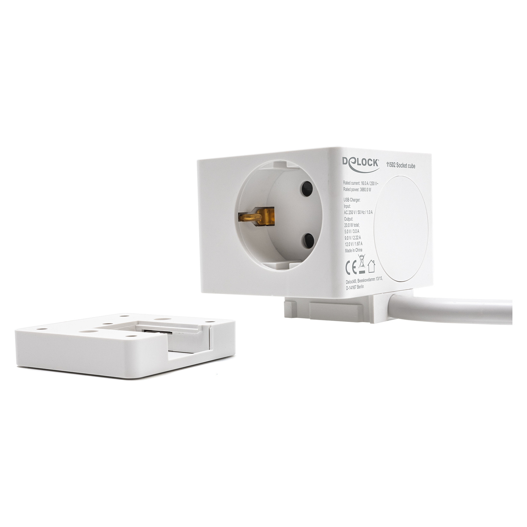 Produžni kabel DELOCK 11502 Kocka (3x šuko, 1x USB-C PD 20W, 1x USB-A QC 3.0, 1.5m)-39