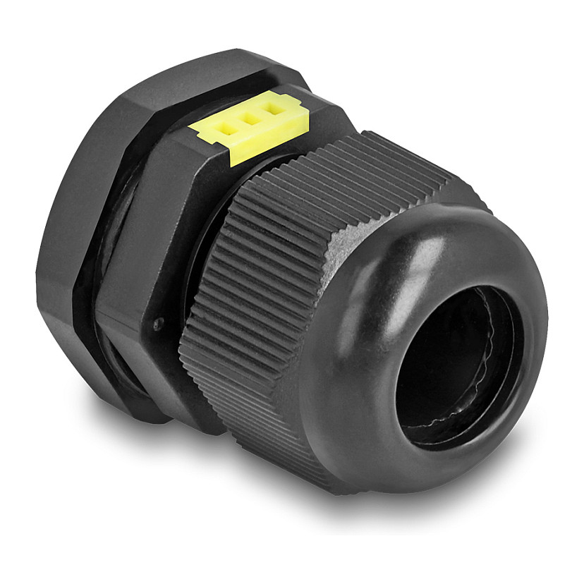 Uvodnica za kabel DELOCK M20 s ventilacijom (IP68, crna, 2 komada)