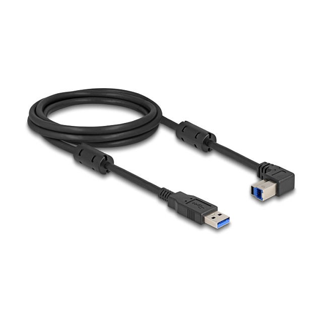 USB kabel DELOCK USB-A na USB-B 90° (5 Gbps, 2 m)
