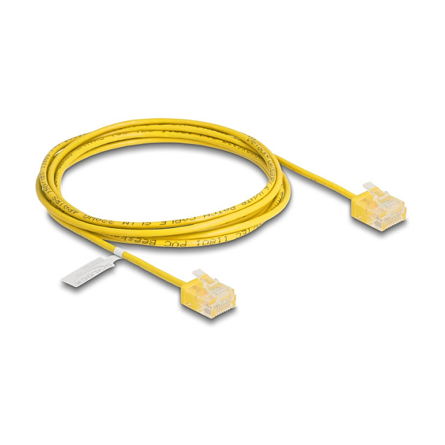 Mrežni kabel DELOCK RJ45 Cat.6 UTP Ultra Slim (2m, žuti)-0